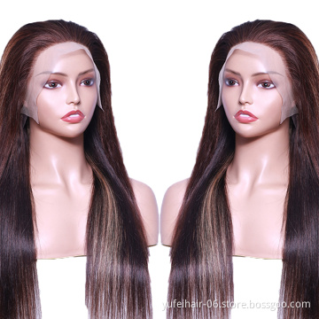 Hot Sale 13x4 Lace Frontal Wigs Brazilian Human Hair Pre Plucked Natural Hairline Human Lace Front Wig